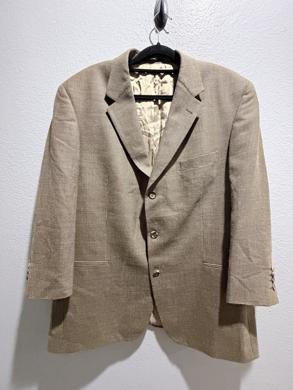 (Vintage) Hugo Boss Traditional, Single Breast 3 Button Blazer houndstooth 38R